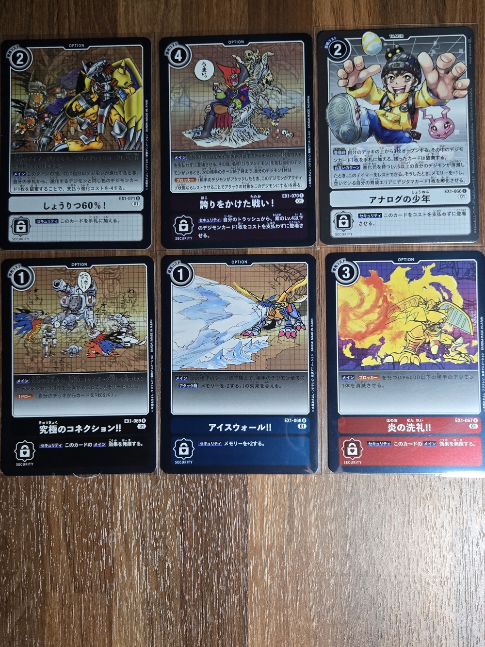 Digimon Japanese Trading Cards Holo's X6